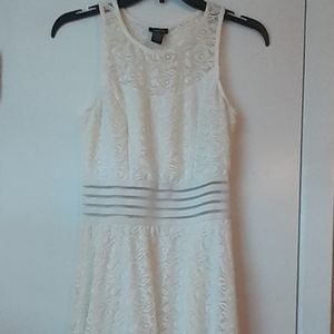 Rue21 Sleeveless Off White Lace Dress Size Small